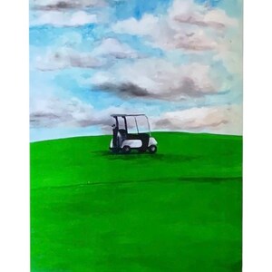 Wózek. Wydruk oryginalnego dzieła sztuki. 8,5”x11”