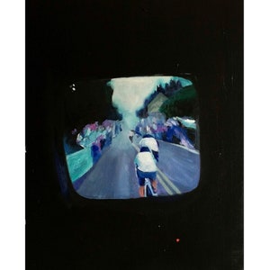 The Tour de France. Print of original artwork.8.5”x11”