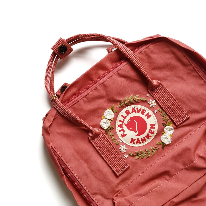 etsy embroidered kanken