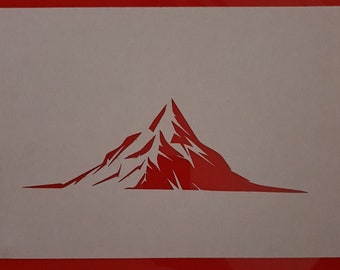 Mountain stencil | Etsy