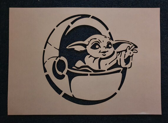 Yoda Face Stencil