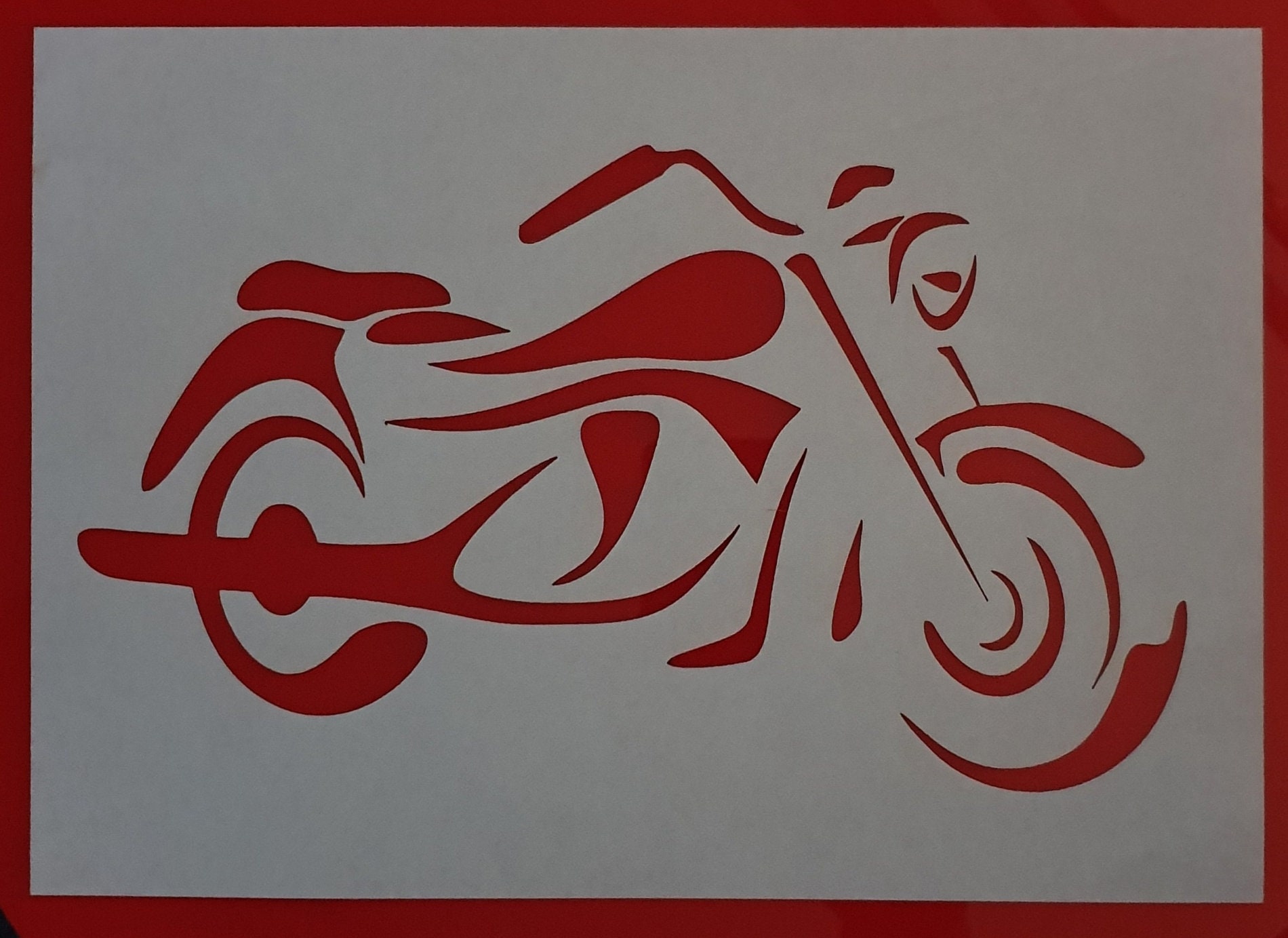 A4 Motorrad Schablone | Etsy