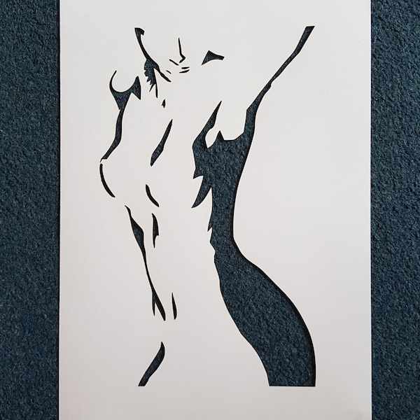 A4 Female Form stencil, laser cut from mylar