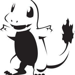 A4 Charmander Pokemon Stencil - Etsy