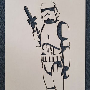 A4 Clone Trooper Stencil, Lasercut precision