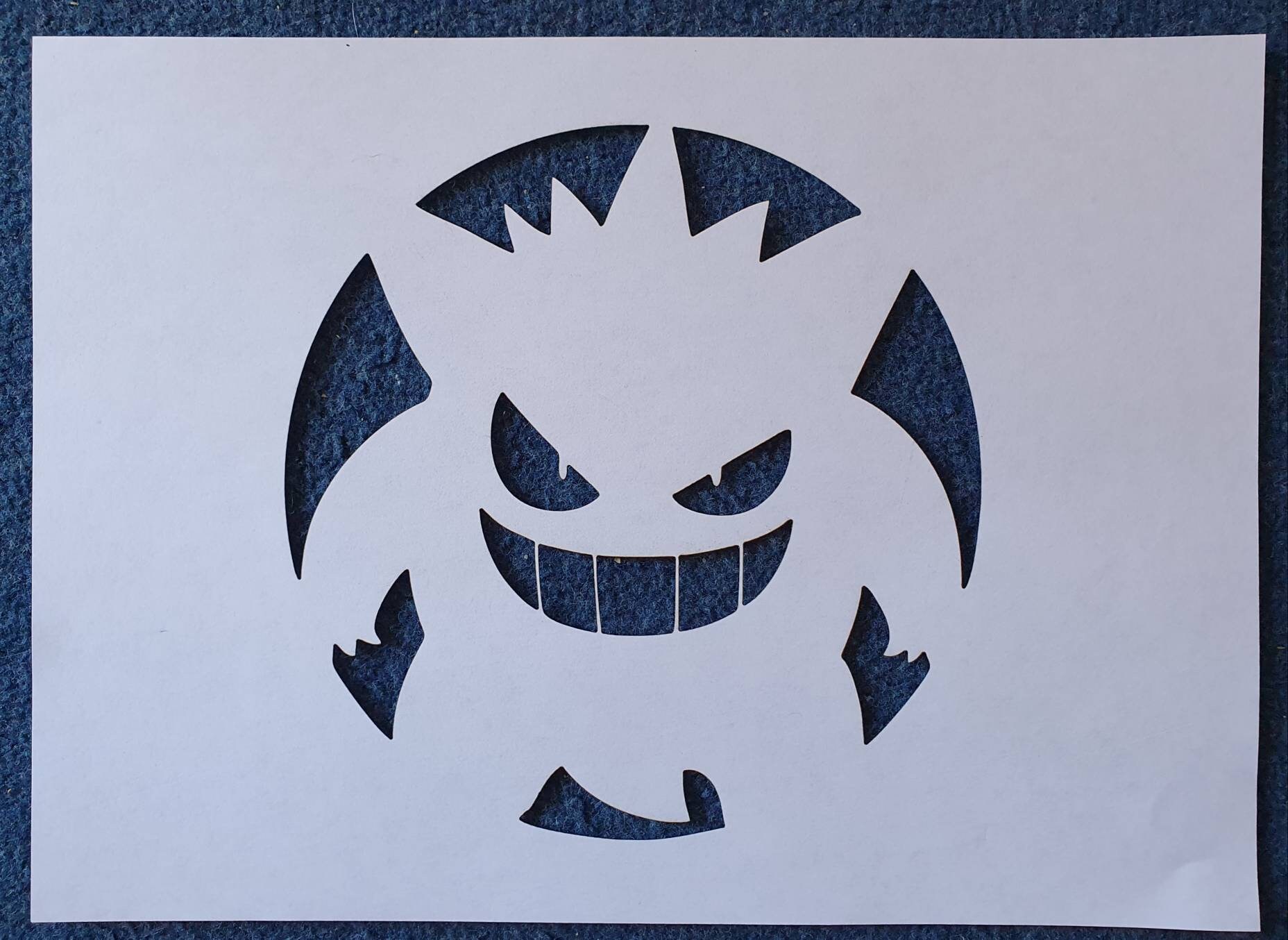 Stencil Di Zucca Gengar