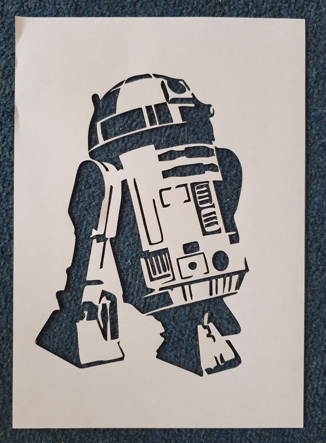 A4 R2D2 Stencil Laser Cut Precision - Etsy