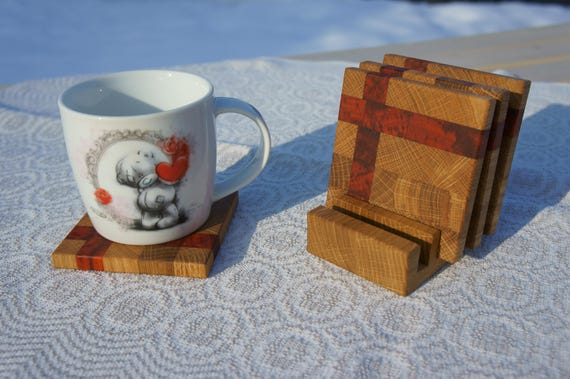 Handmade Coasters Wood Coasters Tea Cup Pad Mug Coasters 