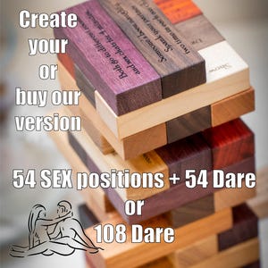 Naughty Tumbling Tower Gifts, Personally Custom Gift For Him, Couple Tumble Tower game,  Spicy Romance Gifte, Adult Sexgame, Partygames