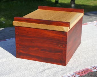Wood bread box - Bread bin - Handmade bread bin