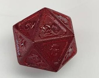 D20 SPINDOWN DICE Wild Berry Diabetic Hard Candy, polyedriska godisar för bordsrollspel och Magic the Gathering-kortspel