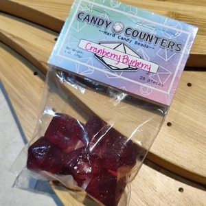 Cranberry Blueberry HARD CANDY PLAYSET Diabetic Dice, polyhedral candy tabletop roleplay gaming and Magic the Gathering card games image 6