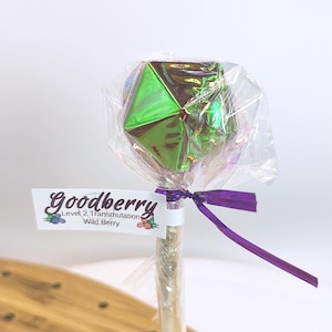 Goodberry – Wild Berry Spell Lollipop | Raspberry Blackberry Cranberry Blueberry | Natural DnD Candy | Handmade Isomalt Treat