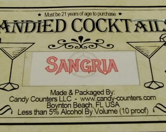 Sangria Candy Dice, Alcohol Candies, Cocktail Sweets, Dungeons and Dragons, Polyhedral Dice Set, Roleplay DND, Over 21 Adult Edible