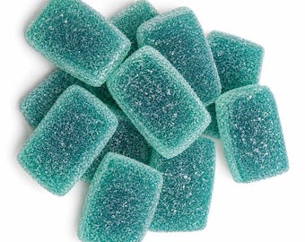 Blue Raspberry Runners Candy Handmade Honey and Alginate Candy with Caffeine, 9 Piece Pack, 10More Running Candy