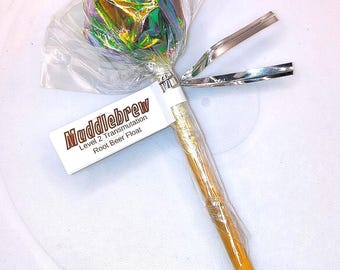 Muddlebrew, Root Beer Float LOLLIPOP D20 Diabetic Dice, Dungeons & Dragons hard Candy, Role play Candy Dice Counters, Tabletop Games