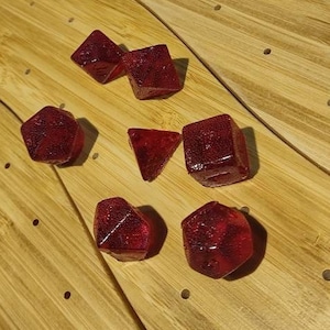 Cranberry Blueberry HARD CANDY PLAYSET Diabetic Dice, polyhedral candy tabletop roleplay gaming and Magic the Gathering card games image 3
