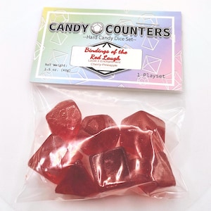 Bindungen des Red Laugh, Cherry Ananas HARD CANDY WÜRFEL Spielset, Isomalt Bonbons, Kuchendekoration, Dessert Garnish Topping