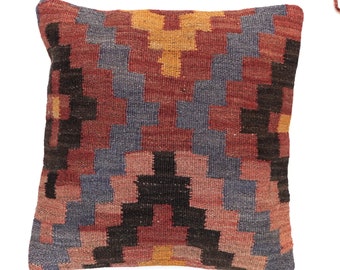 40 x 40 cm. Unique kilim cushion pillow.