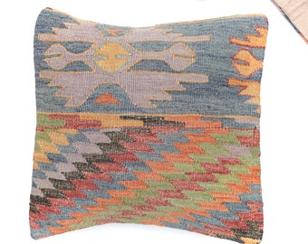 40 x 40 cm. Unique kilim cushion pillow.