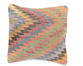 40 x 40 cm. Unique kilim cushion pillow.