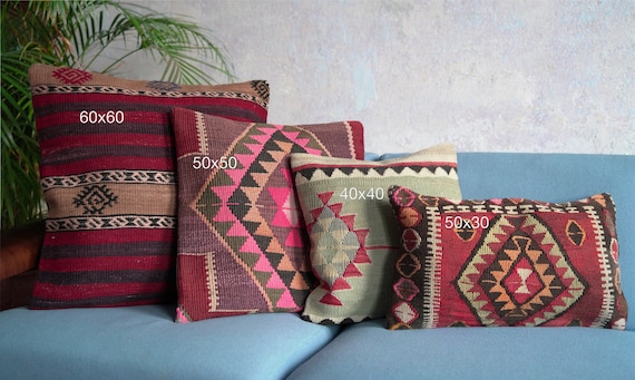 40 x 40 cm キリムクッション - ユニーク - Etsy 日本