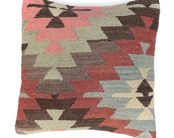 40 x 40 cm. Unique kilim cushion pillow.