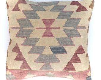 50 x 50 cm. Unique kilim cushion pillow.