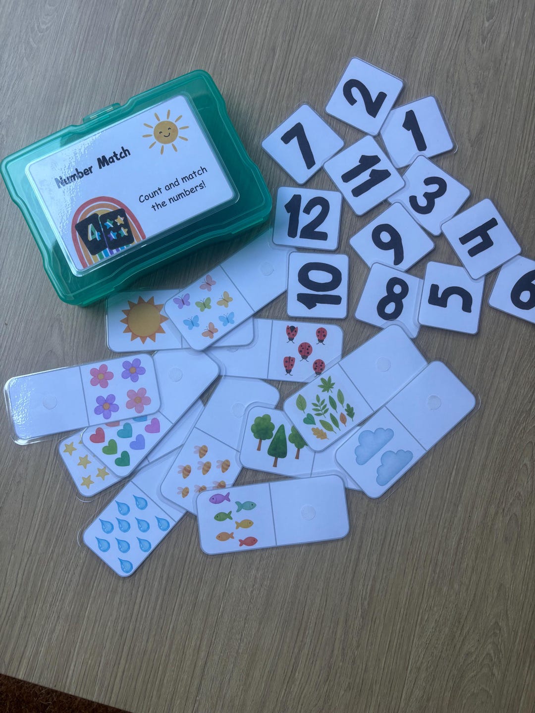 Number Match Montessori Counting Activity for Toddlers and Preschool ...