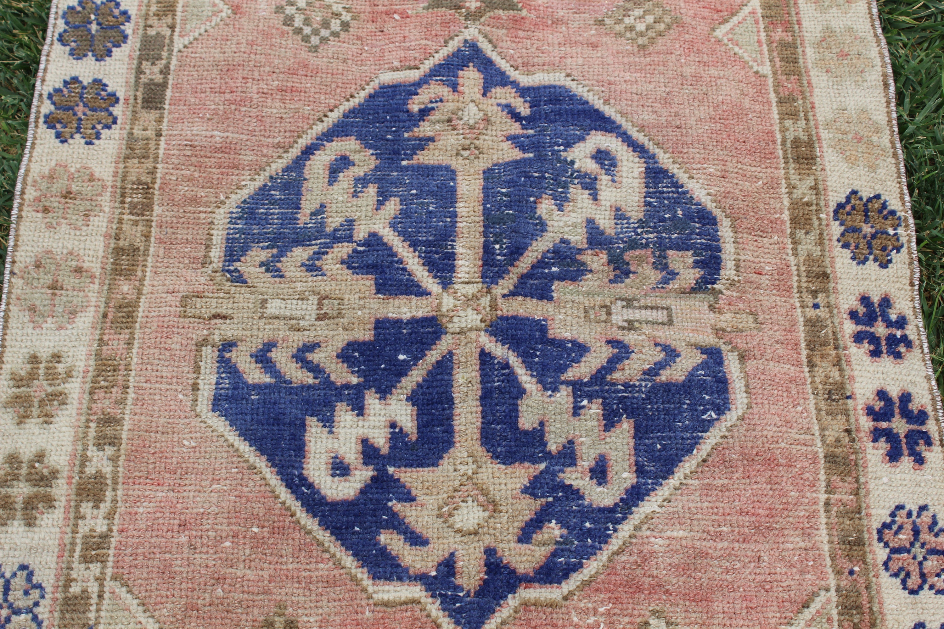 Pale Color Oushak Rug Soft Pink and Blue Color Home Decor Etsy