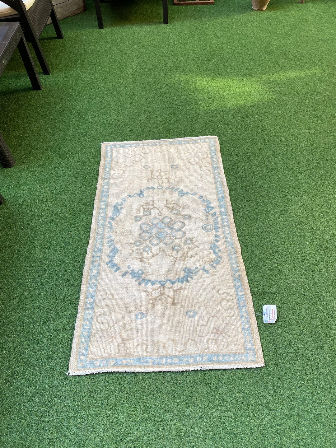 Blue Turkish Rug 2x4 Turkish Rug Blue Oushak Rug Small Etsy UK