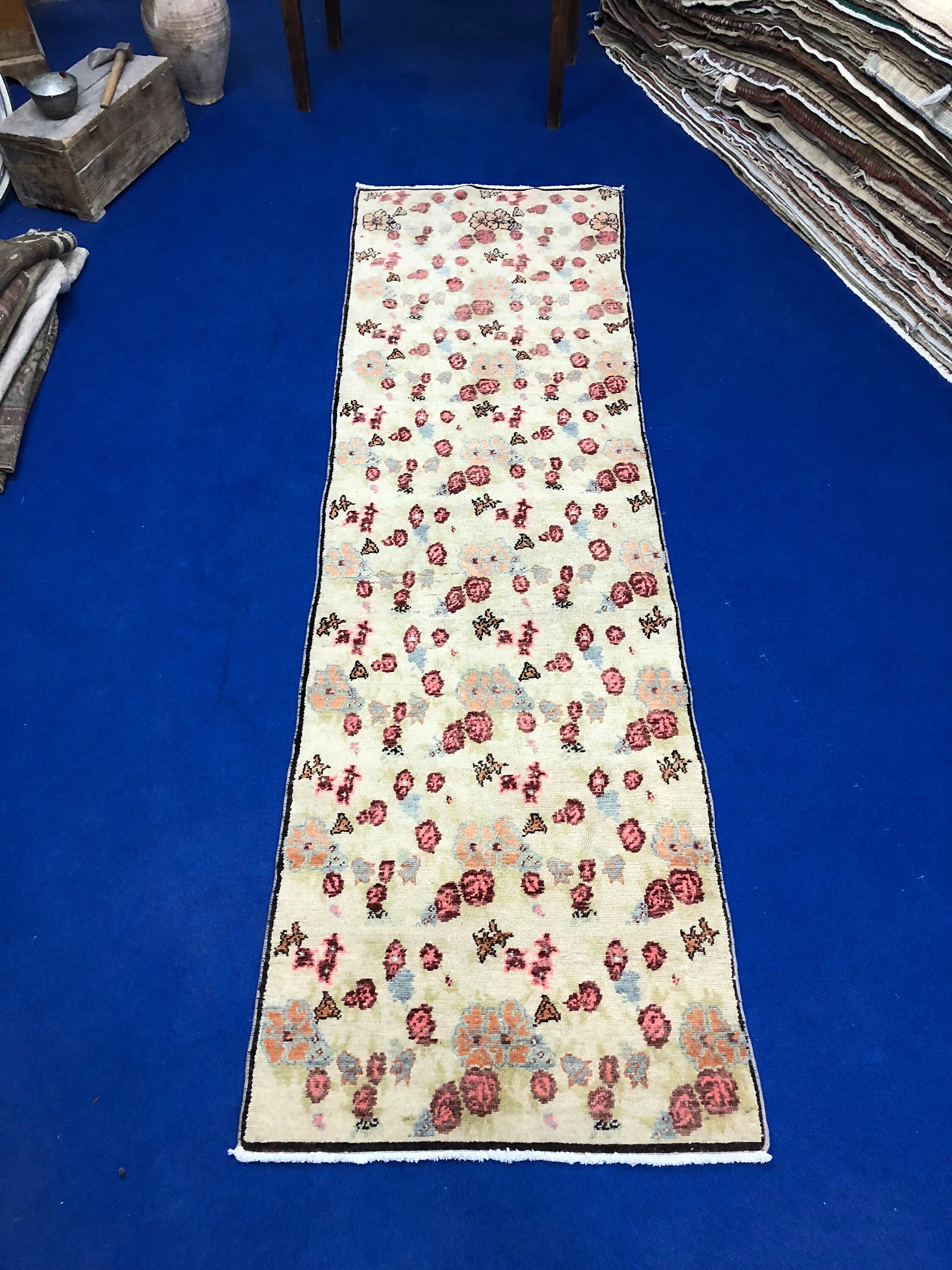 Muted Turkish Rug Handwoven Oriental Carpetfaded Etsy