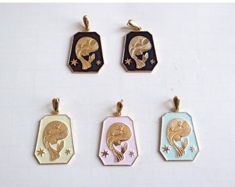 MEDALHA VINTAGE; Medalha Estilo Damasceno; Medalha da Virgem Maria; Vintage dos anos 70; Para ela; Coleção de joias religiosas vintage.