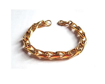 VINTAGE MESH BRACELET, Gold tone Chain Bracelet, Vintage Bracelet from the 2000s, For Her or Him, Vintage Bracelet Collection.