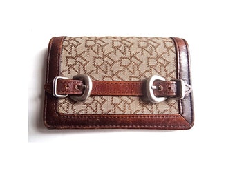 DKNY Donna Karan lederen crossbody tas vintage DKNY zwart lederen crossbody tas Etsy Nederland