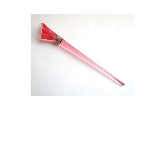 RARE THIERRY MUGLER Hair Pick; Pink Resin Hair St… - image 1