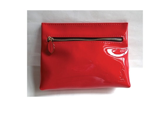Ysl red makeup bag hotsell
