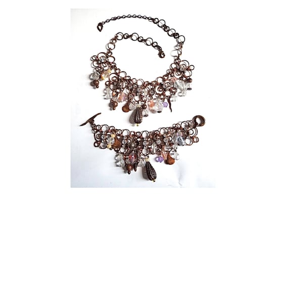 Bracelet Signé Taratata En Métal Et émail – Vintage, Multicolore, En Acier Inoxydable