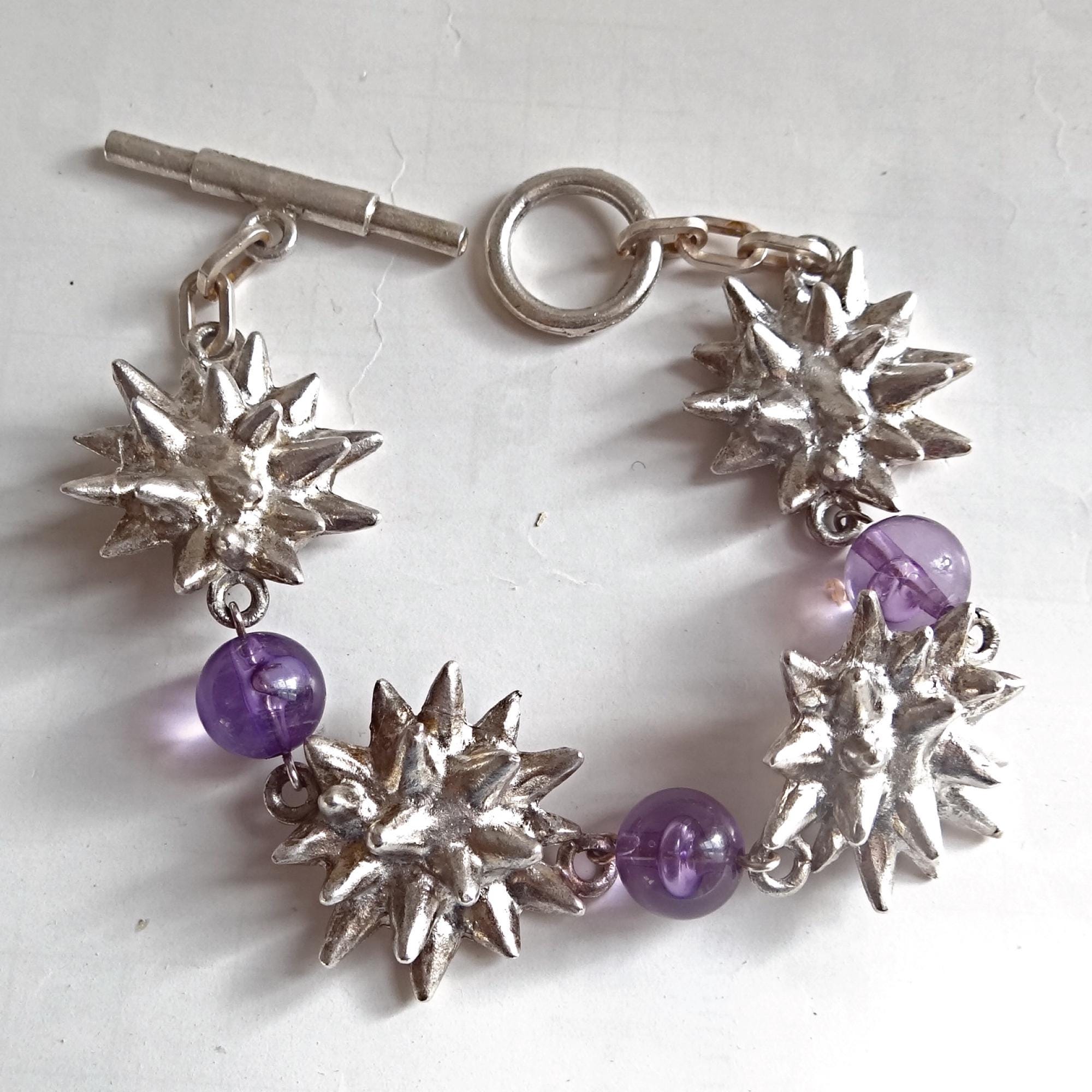 Bracelet Gourmette Vintage Biche De Bere - Design Français, En Alliage Argenté - Occasion En Excellent état
