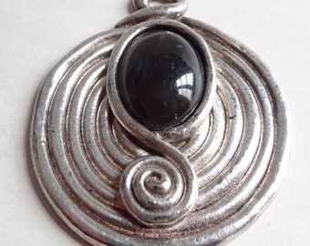 Pendentif Vintage Jacky De G - Dieu Aztèque Doré, 14 Cm, Bon état Années 2000