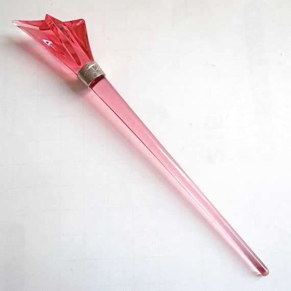 RARE THIERRY MUGLER Hair Pick; Pink Resin Hair St… - image 2