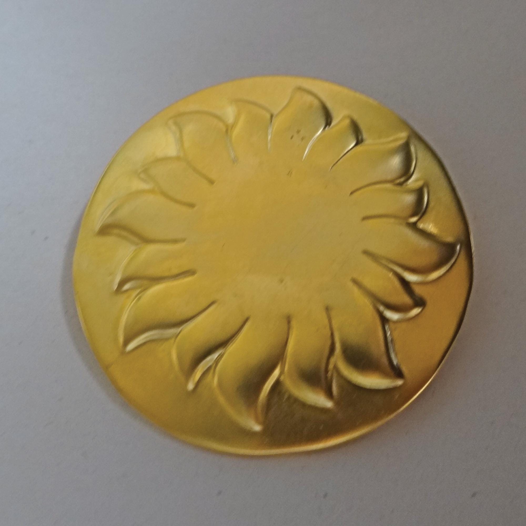 Broche Vintage Dorée SOULEIADO - Bijou Rare - Occasion