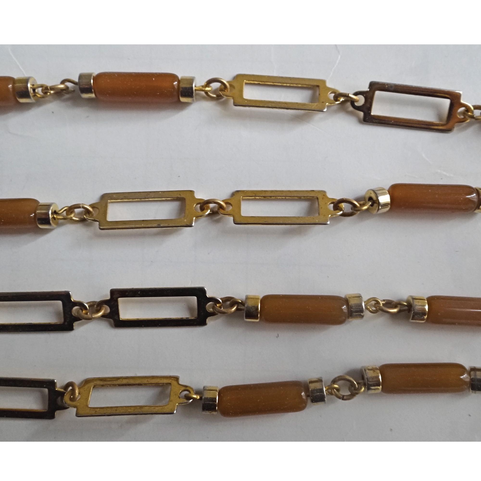 Collier Sautoir Vintage Ancien | Long Collier D'occasion | Bijou Rétro Sans Marque