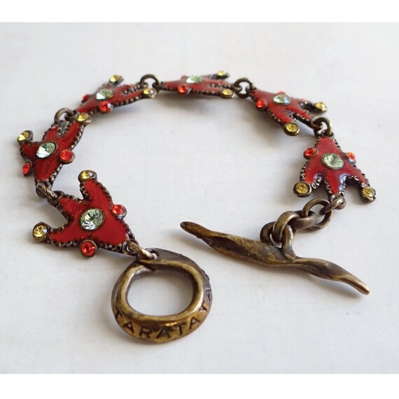 TARATATA BRACELET; Enamel & Rhinestone Bracelet; … - image 2