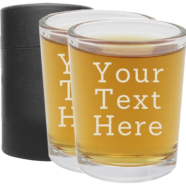 Etched Shot Glasses Etsy