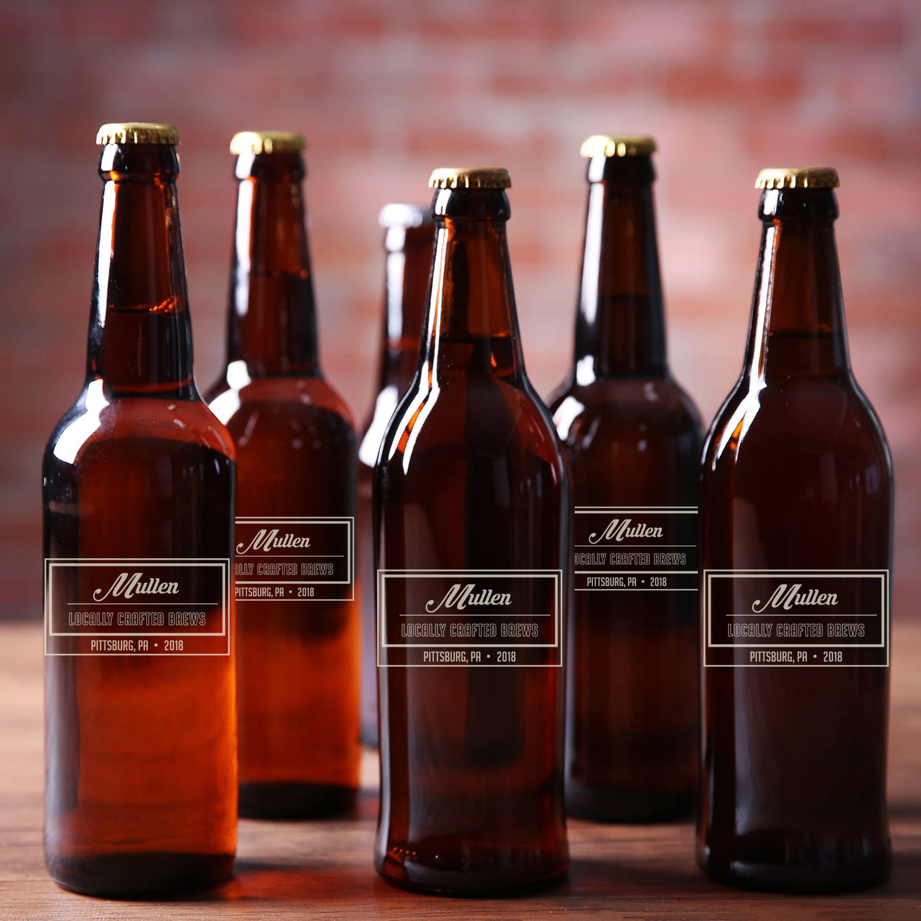 Personalized Etched Beer Bottles / Homebrew Gifts / Birthday Etsy