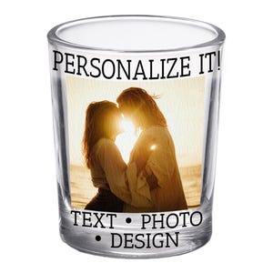 Personalized Photo Shot Glass | 21st Birthday Party Favor