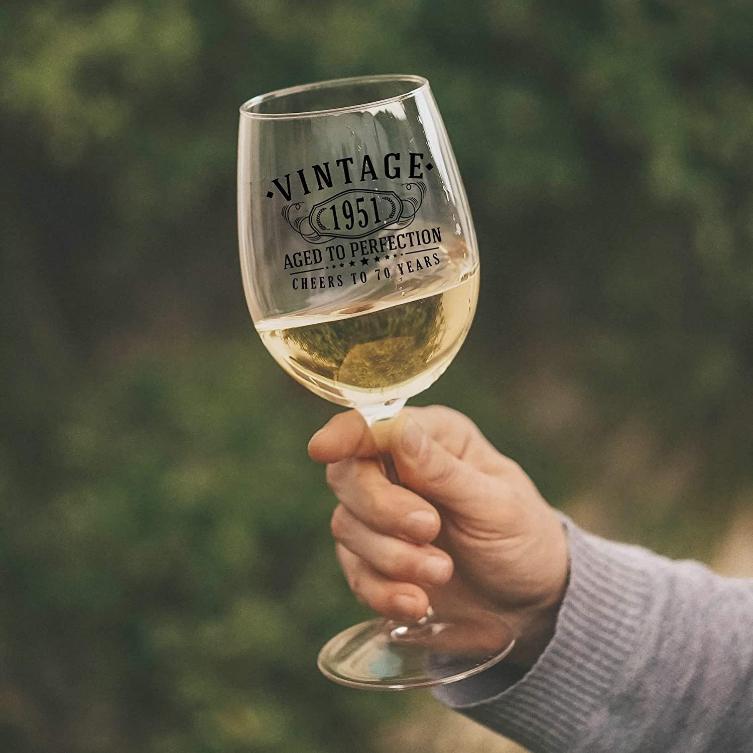 80 years old gifts 80th Birthday Aged to Perfection Vintage 1941 Printed 16oz Stemmed Wine Glass 80 years old gifts 80th Birthday Aged to Perfection Vintage 1941 Printed 16oz Stemmed Wine Glass