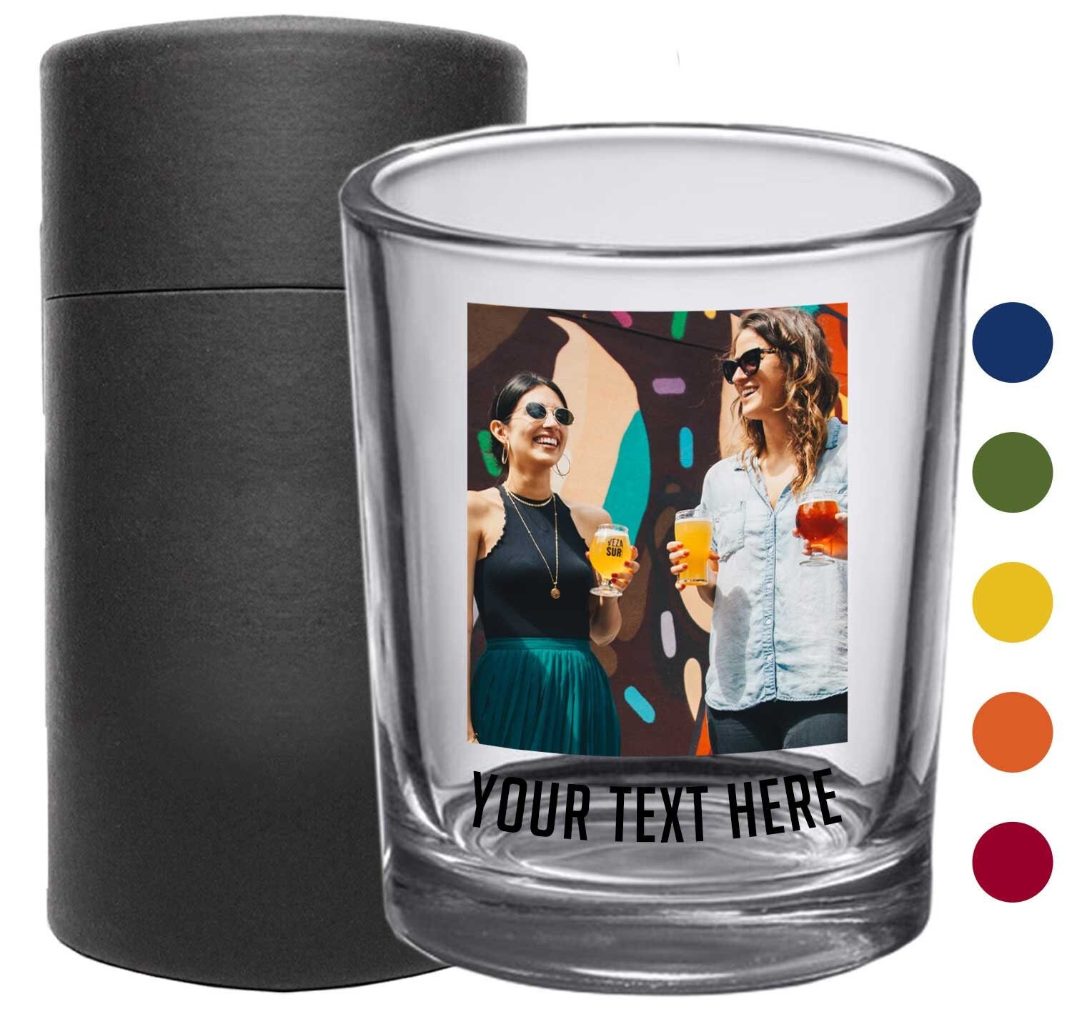 Personalized Printed Photo 2.5oz Shot Glass 1pk Anniversaries, Party Favors, Bachelor or Bachelorette Party, 21st Birthday Gift For Him Her