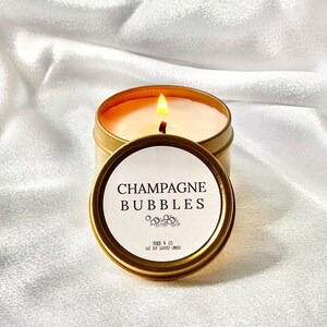 Champagne Candle Bridesmaid Candle Bridesmaid Gifts Bridesmaid Proposal Bridal Party Gifts Mini Gold Candles Champagne Candle